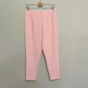 CUPCAKES AND CASHMERE Veletta High-Waisted Pink Suit Pants Women's Size 8